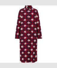 Marimekko Uniqlo Floral Geo Print Cotton Tunic Shirt Midi Dress Size M 12 14
