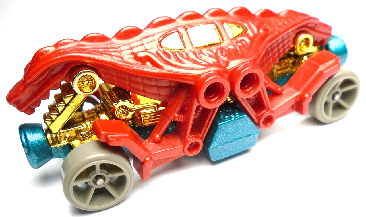2016 HOT WHEELS HW STREET BEASTS DOUBLE DEMON RED 1:64 DIECAST 3" CAR W/ GOLD