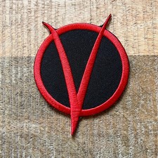 V For Vendetta Embroidered Sew On Iron On Patch Badge Parche DIY Costume