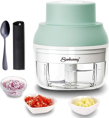 Electric Garlic Chopper Mini, Garlic Masher Crusher, Food Procor Small