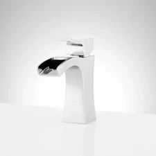 Vilamonte Single Hole Waterfall Bathroom Faucet Chrome SHWSCVL105CP