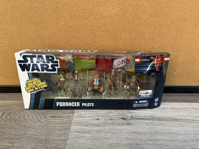 NEW STAR WARS PODRACER PILOTS BATTLE PACK, TOYS R US EXCLUSIVE