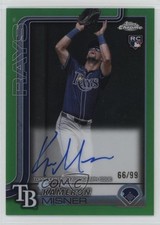 2025 Topps Chrome Rookie Green Refractor 66/99 Kameron Misner #RA-KMI Auto 0u8i