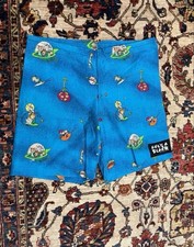 Vintage Life s a Beach Jetsons Cartoon Print Cotton Shorts Blue Size S USA