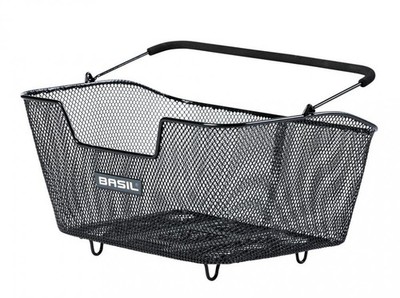Basil Hinterradkorb M Multi-System schwarz engmaschig 30x43x23 cm