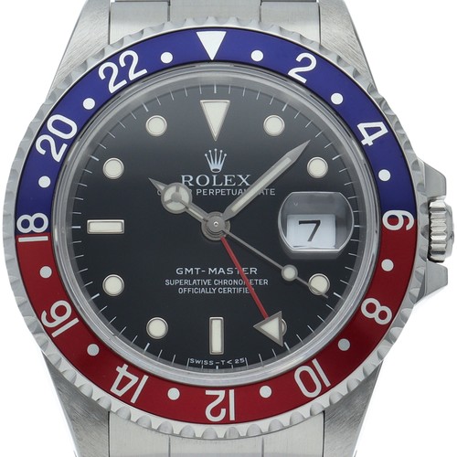 ROLEX GMT Master 1 Tritium Single Buckle 16700(X) Stainless Steel mensWatch ...