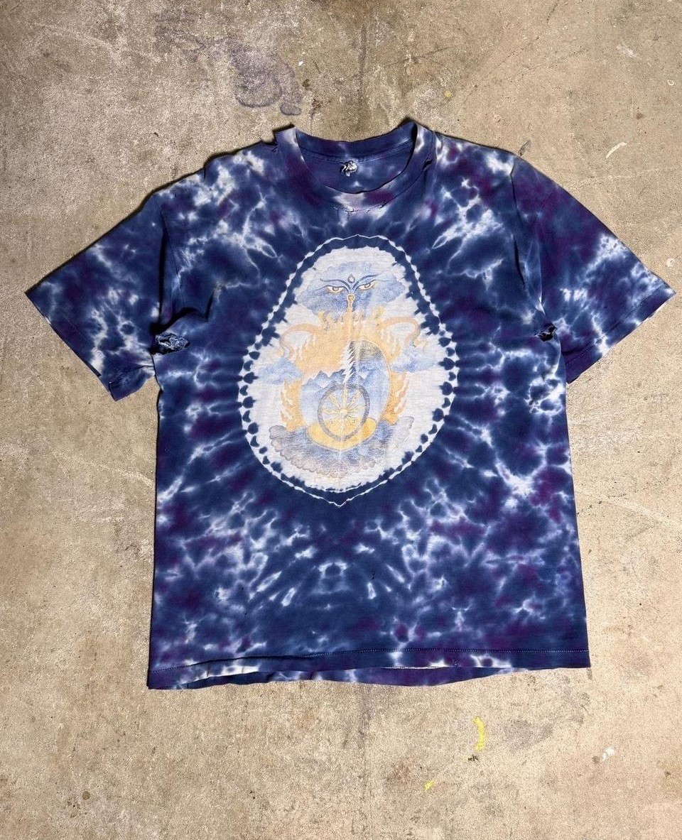 Vintage 80s Grateful Dead Tie Dye Thrashed Graphic T-Shirt