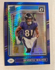 Devontez Walker 2024 Panini Donruss Optic #228 Blue Hyper Rated Rookie