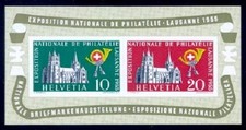 SWITZERLAND #352 1955 CATHEDRALS s/s MINT NEVER HINGED