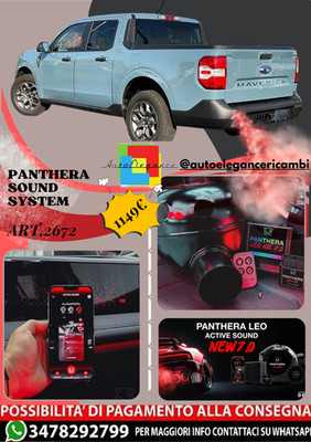   ART.2672 Panthera Sound System Passend Für 2022 Ford Maverick Xlt  