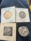 19 Standing Liberty Quarter Dollars Silver 1929 & 1930 Dated 1 RARE GOLD PLATED!