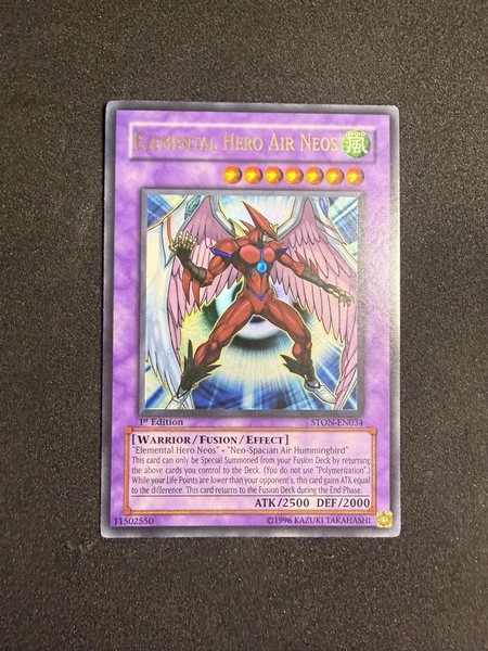 Yu-Gi-Oh! Elemental Hero Air Neos STON-EN034 1st Ed Ultra Rare