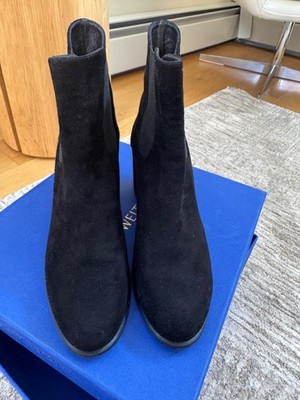 Stuart Weitzman Women s Suede  Boots Black Size 7.5