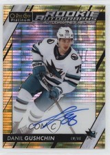 2024-25 O-Pee-Chee Platinum Seismic Gold 6/25 Danil Gushchin #R-DG Auto uj7