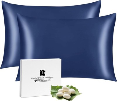 Seidenkissenbezug 40x60 2er Set Marineblau Ravmix