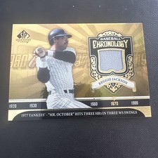 2006 SP Legendary Cuts - Baseball Chrono Reggie Jackson #BC-RJ Materials (MEM)