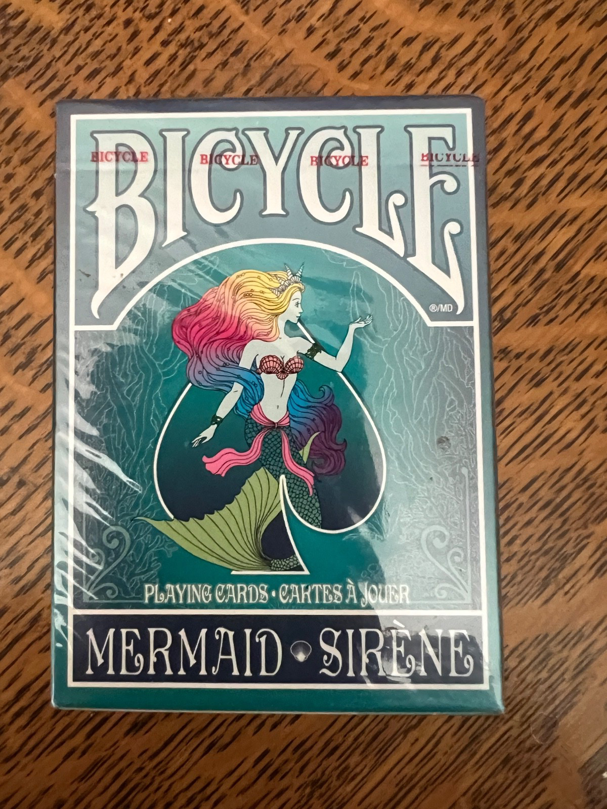 Mermaid Teal  Playing Cards