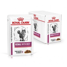 Royal Canin Veterinary Renal Wet Cat Food Chicken in Gravy - 48 x 85g Pouches