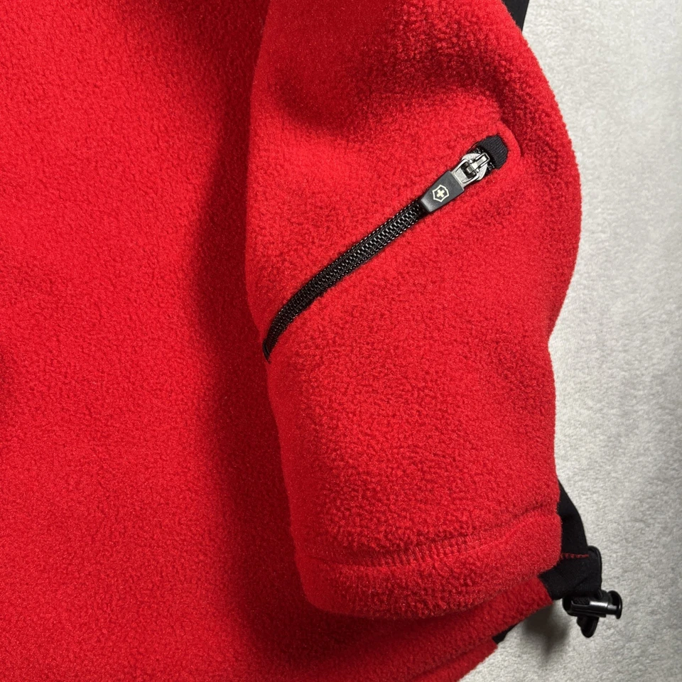 Victorinox Softshell Tech 1/2 Cremallera Chaqueta Para Hombres L Polar Polartec Suéter-USADO EN EXCELENTE ESTADO Foto 3 de 4