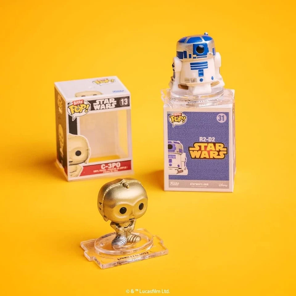 Funko Bitty Pop! Мини коллекционные игрушки Star Wars - принцесса Лея, R2-D2, C-3PO и - Изображение 4 из 4