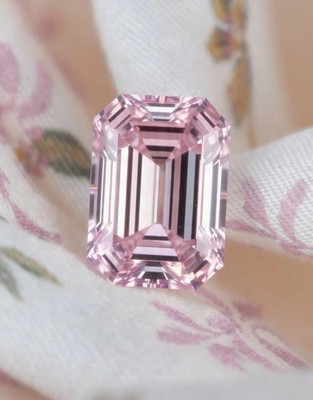  5 Ct Diamond Natural Emerald Cut Pink color D Grade VVS1 + 1 Free Gift  