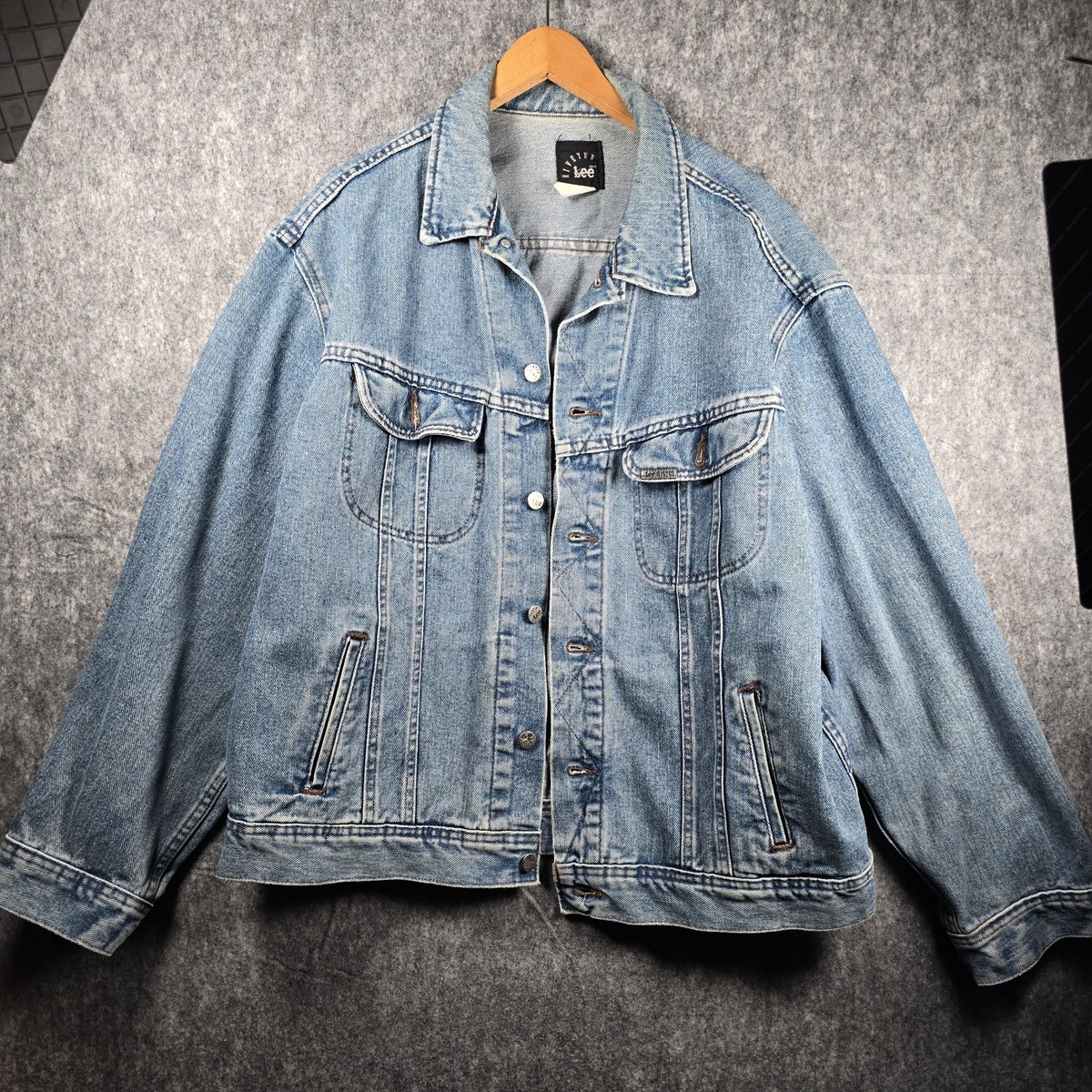 ジャケット・アウター vintage 70s made in USA lee set denim bd Vintage Lee Set Denim Shirt / Jacket Blue Large Indigo