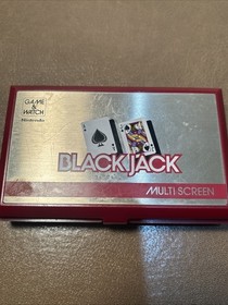Nintendo Game and Watch Black Jack Handheld BJ-60 Multi-Screen Tested