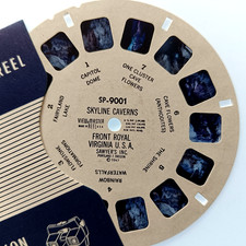 VIEW-MASTER 3D REEL ⭐ SKYLINES CAVERNS FRONT ROYAL ⭐ Special Places SP-9001 Foto