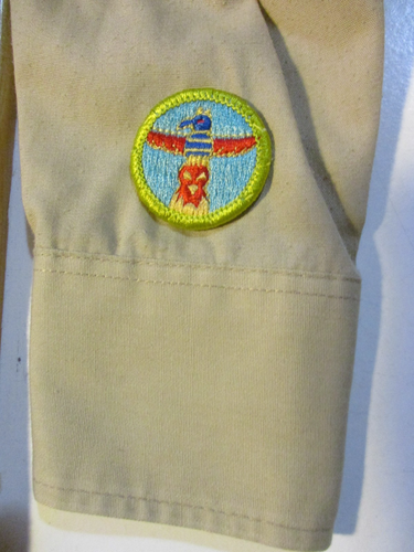 BOY SCOUTS OF AMERICA L/S SHIRT CAT 585 BOY 12 OTETIANA COUNCIL VINTAGE USA - Picture 7 of 11