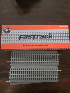 Lionel 10" Straight Fastrack 4-Packs O-Gauge #6-85389