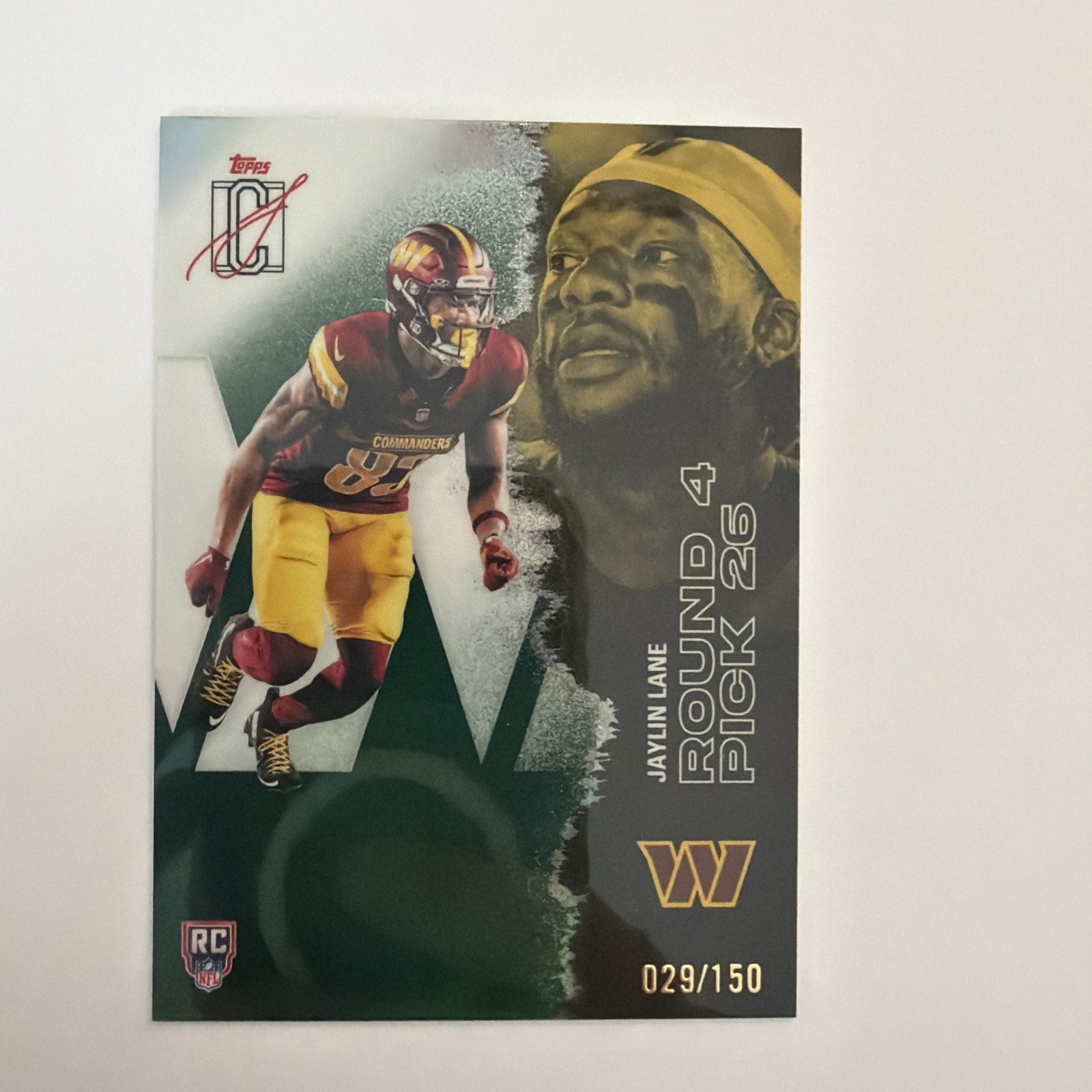 2025 Topps Signature Class - Jaylin Lane RC /150 Washington Commanders