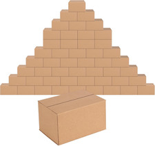Shipping Boxes Corrugated Cardboard Boxes for Packing, Brown 50 Pack 7"X5"X4"