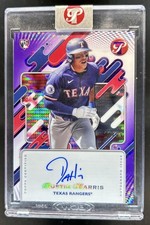 2025 Topps Pristine Dustin Harris Auto RC Purple Refractor Rookie #/99 Rangers