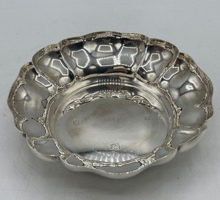 Barker Brothers Silver Ltd Antique Hallmarked Silver Fluted Bowl
