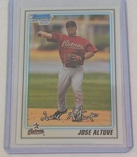 2010 Jose Altuve Rookie (RC) #BCP137 1st Bowman Chrome card Houston Astros. rookie card picture
