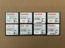 LOT OF 8 SANDISK 2GB 15 R MB/S 85X COMPACTFLASH CF MEMORY CARD