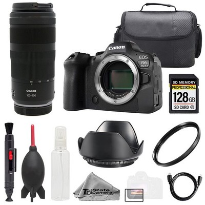 Canon EOS R6 II + RF 100-400mm f/5.6-8 IS USM Lens +128GB+ UV Filter- Basic Kit