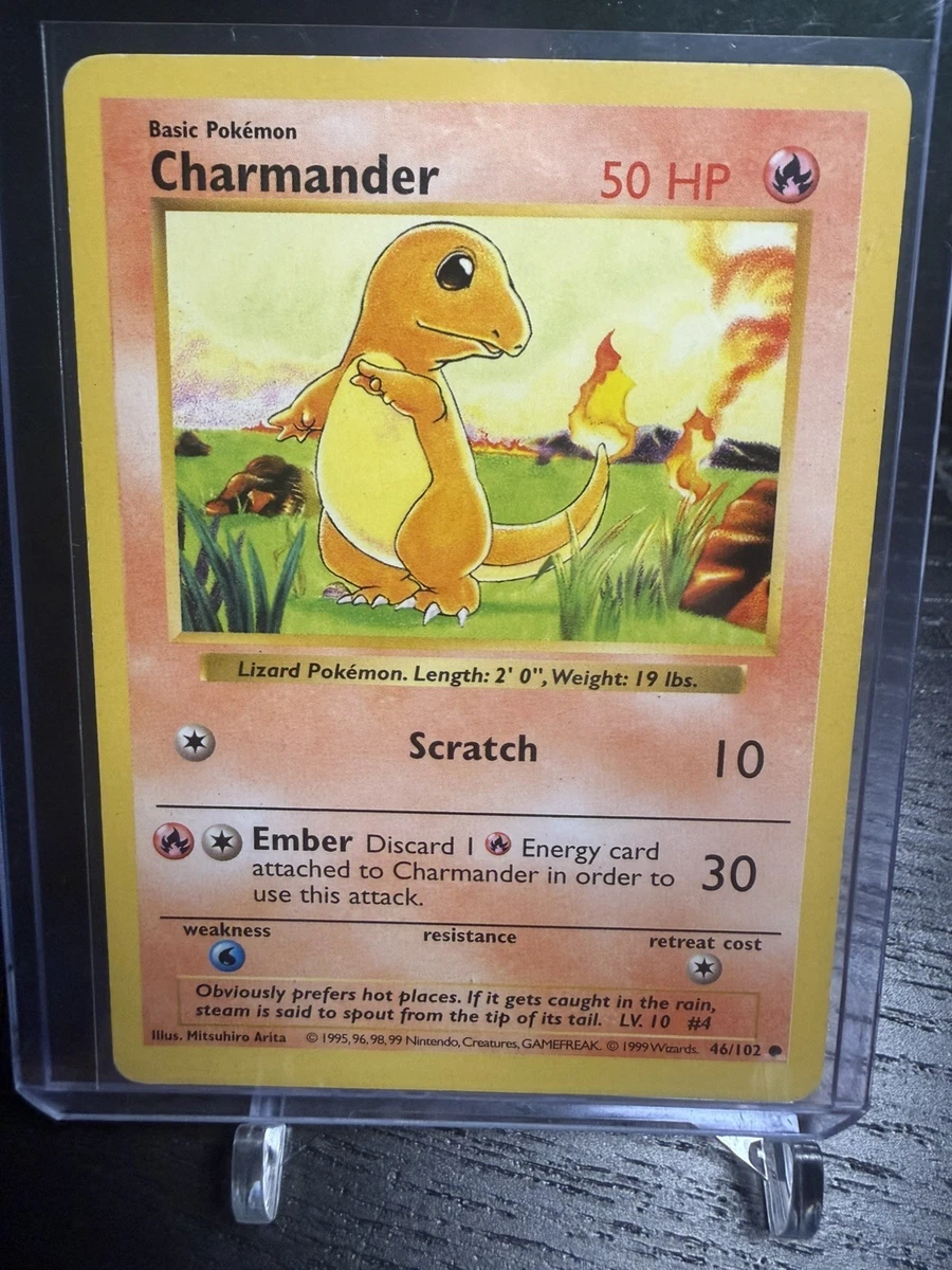 Charmander Pokémon TCG Shadowless Individual Collectible Card Game