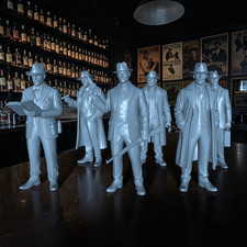 Mobsters 1920s Resin 3d Printed Diorama Gangs...