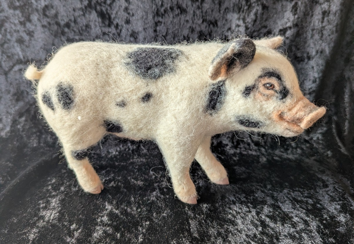 Aborable Needle Felted Pig by Tatiana Trot OOAK from 2018 | eBay