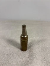 Vintage Miniature Brass Soda Beer Bottle Shaped Cigarette Lighter - Kem Inc