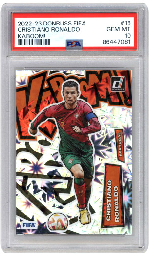Cristiano Ronaldo 2022 Donruss #16 Kaboom! /(SSP) Price Guide