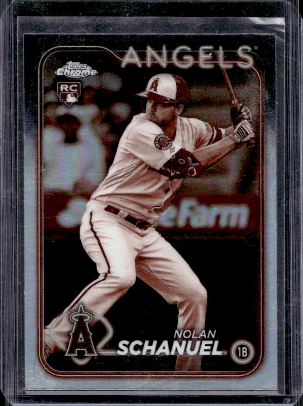 2024 Topps Chrome Nolan Schanuel RC Sepia Refractor Rookie #274 Angels