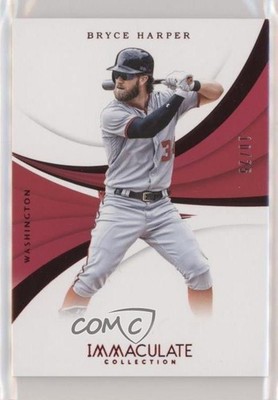 2018 Panini Immaculate Red 10/25 Bryce Harper #81 2d9