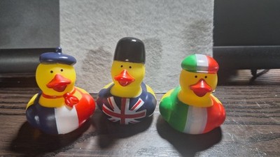 NEW DESIGN Rubber Ducks France Britain Italy Choose your Favorite FREE SHIPPING
