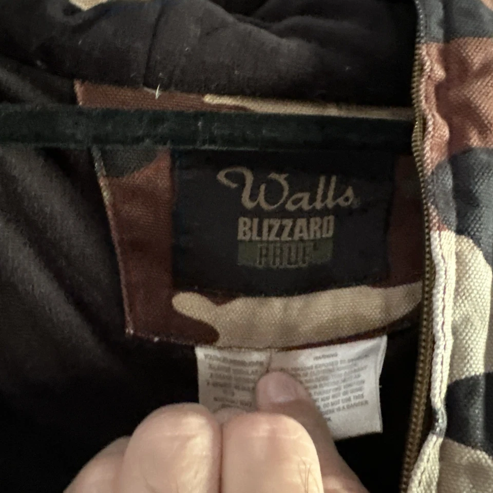 Chaqueta con Capucha Walls Blizzard Pruf Vintage Jóvenes Niños Camuflada Lona Talla XL 16/18 Foto 4 de 4
