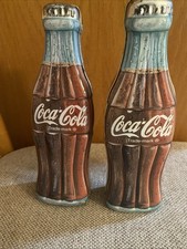 Vintage 1995 Coca Cola Coke Bottle Collectible Metal Tins/Set Of Two