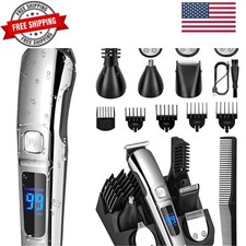 Beard Trimmer for Men, Waterproof Electric Razor for Nose, Body, Face  Musta...