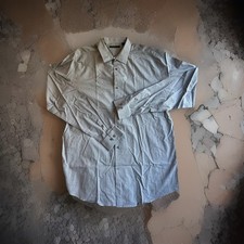 Theory Men  s Dress Shirt Dover Size 17 34/35 Large Striped Button Up