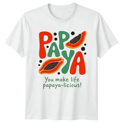 Papaya You Make Life Papaya Licious! Fruit Food Drink Herren Damen Grafik...
